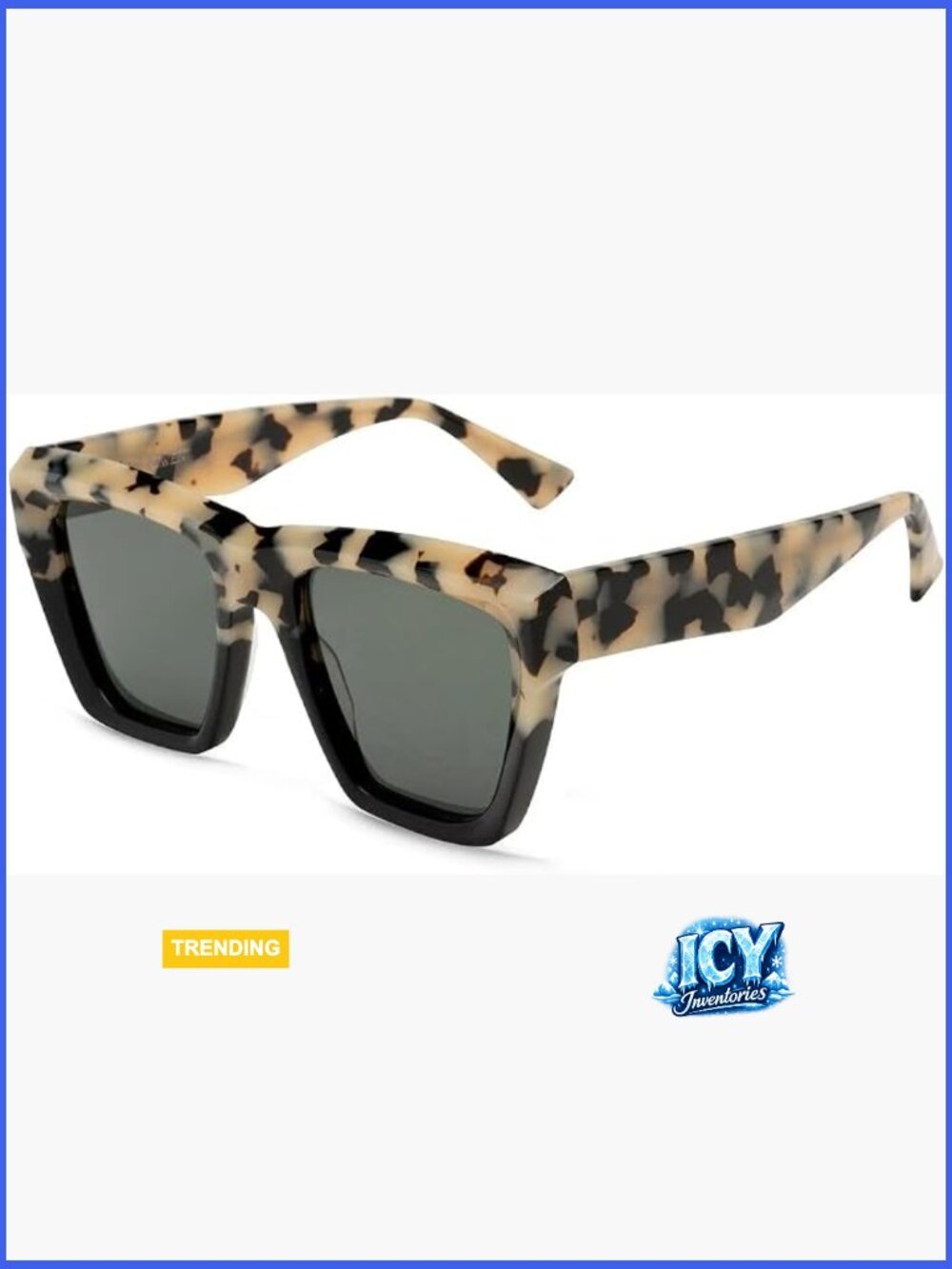 Bold Chunky Acetate Cat Eye Sunglasses With Sharp Angles